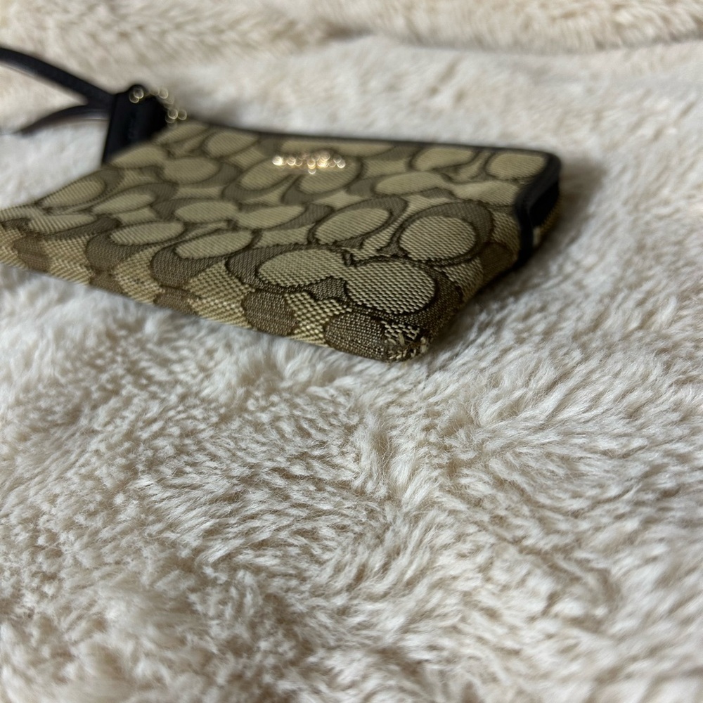 Coach Tan Signature Wristlet - Picture 5 of 7